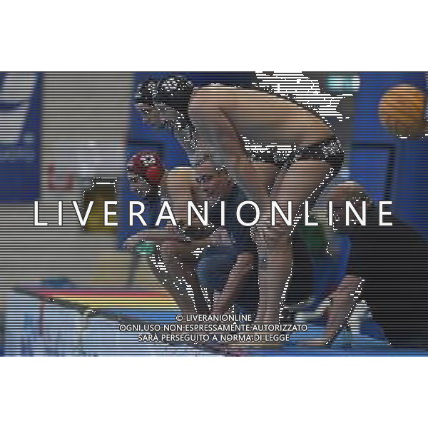 Alessandro Bovo coach Brescia time out ,Bari 10/03/2019 Stadio del Nuoto Coppa Italia Final Six Pallanuoto Uomini Finale 1/2 posto Pro Recco - AN Brescia PH Fotolive/ Andrea Staccioli/Deepbluemedia/Insidefoto / AGENZIA ALDO LIVERANI SAS