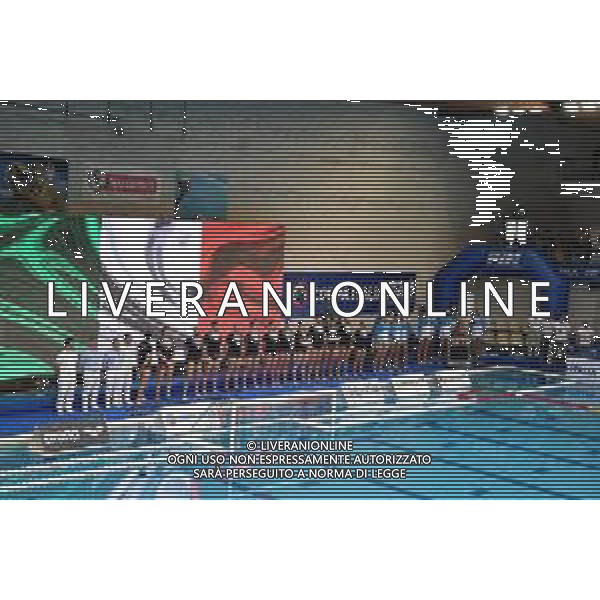 Presentazione squadre Bari 10/03/2019 Stadio del Nuoto Coppa Italia Final Six Pallanuoto Uomini Finale 1/2 posto Pro Recco - AN Brescia Foto Andrea Staccioli/Deepbluemedia/Insidefoto / AGENZIA ALDO LIVERANI SAS