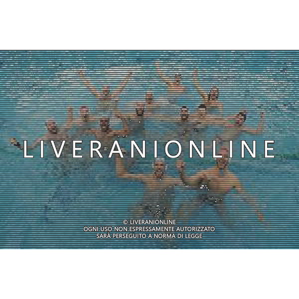 Esultanza Pro Recco vincitrice Coppa Italia Bari 10/03/2019 Stadio del Nuoto Coppa Italia Final Six Pallanuoto Uomini Finale 1/2 posto Pro Recco - AN Brescia PH Fotolive/ Andrea Staccioli/Deepbluemedia/Insidefoto / AGENZIA ALDO LIVERANI SAS