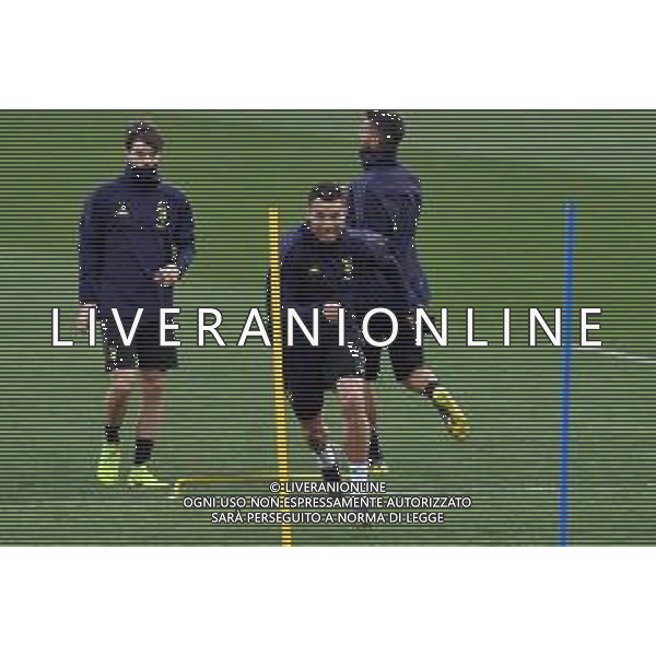 Torino 11.03.2019 11.03.2019 Allenamento Champions League Juventus vs Atletico Madrid ©Falzone/Agenzia Aldo Liverani NELLA FOTO : Cristiano Ronaldo in allenamento