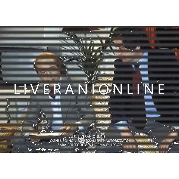 RETROSPETTIVA ROSSANO BRAZZI ATTORE E REGISTA NELLA FOTO ROSSANO BRAZZI CON CORRADO MANTONI AG ALDO LIVERANI SAS