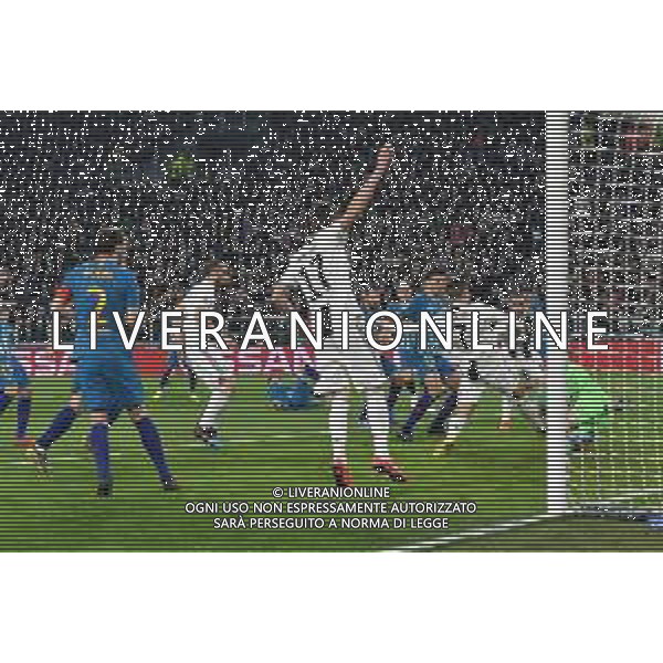 Torino 12.03.2019 Allianz Stadium 12.03.2019 Ottavi di finale Champions League Juventus vs Atletico Madrid ©Falzone/Agenzia Aldo Liverani NELLA FOTO : IL GOL DI GIORGIO CHIELLINI ANNULLATO DAL VAR / AGENZIA ALDO LIVERANI SAS