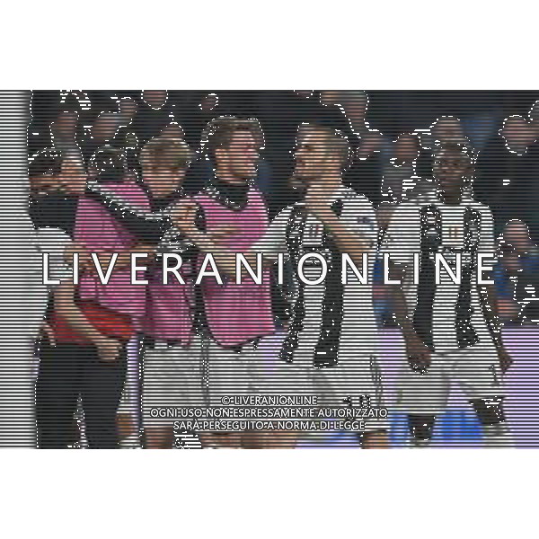 Torino 12.03.2019 Allianz Stadium 12.03.2019 Ottavi di finale Champions League Juventus vs Atletico Madrid ©Falzone/Agenzia Aldo Liverani NELLA FOTO : ESULTANZA DI LEONARDO BONUCCI A FINE GARA / AGENZIA ALDO LIVERANI SAS