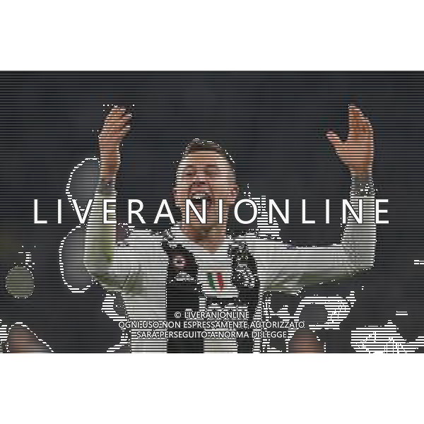 Torino 12.03.2019 Allianz Stadium 12.03.2019 Ottavi di finale Champions League Juventus vs Atletico Madrid ©Falzone/Agenzia Aldo Liverani NELLA FOTO : ESULTANZA DI FEDERICO BERNARDESCHI A FINE GARA / AGENZIA ALDO LIVERANI SAS