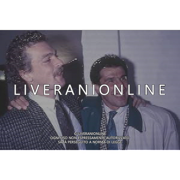 RETROSPETTIVA STEFANO TACCONI CALCIATORE NELLA FOTO STEFANO TACCONI CON SALVATORE BAGNI AG ALDO LIVERANI SAS