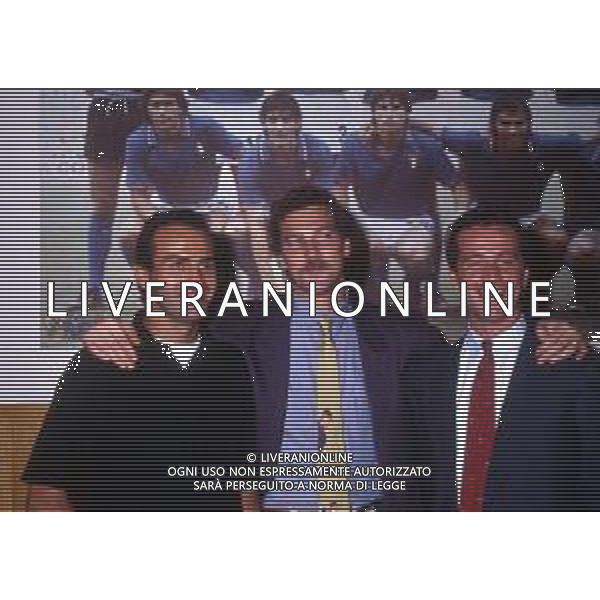 RETROSPETTIVA STEFANO TACCONI CALCIATORE NELLA FOTO STEFANO TACCONI CON ANTONIO CABRINI E GIUSEPPE DOSSENA AG ALDO LIVERANI SAS