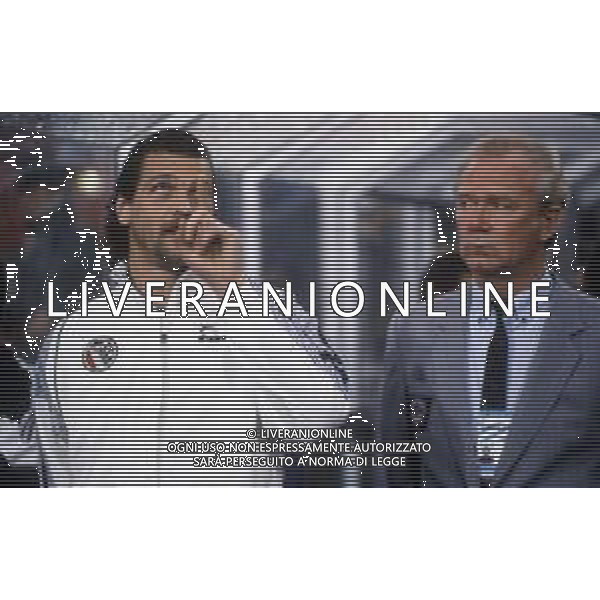 RETROSPETTIVA STEFANO TACCONI CALCIATORE NELLA FOTO STEFANO TACCONI CON Valeri Lobanovsky ALLENATORE NAZIONALE RUSSA AG ALDO LIVERANI SAS
