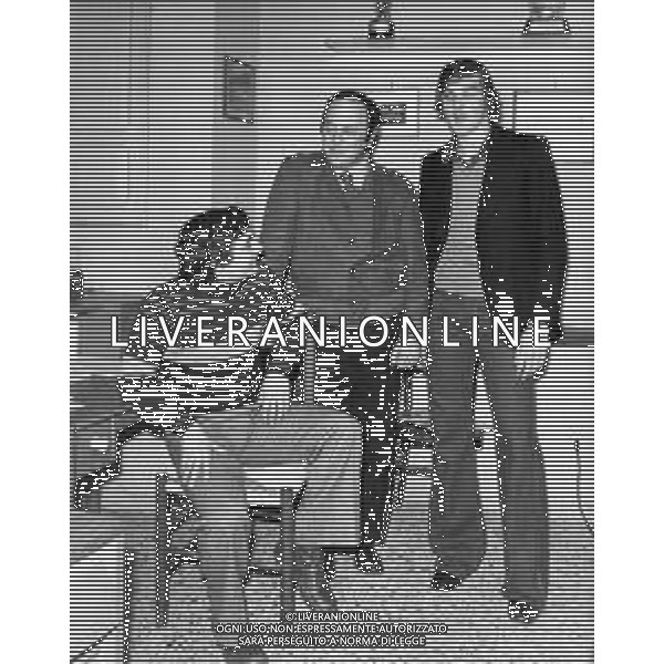 RETROSPETTIVA STEFANO TACCONI CALCIATORE NELLA FOTO STEFANO TACCONI CON GIORGIO ROSELLI NELLA SEDE DELL\'INTER AG ALDO LIVERANI SAS
