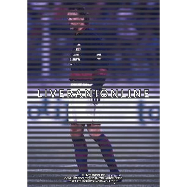 RETROSPETTIVA STEFANO TACCONI CALCIATORE NELLA FOTO STEFANO TACCONI CON LA MAGLIA DEL GENOA AG ALDO LIVERANI SAS