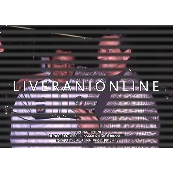 RETROSPETTIVA STEFANO TACCONI CALCIATORE NELLA FOTO STEFANO TACCONI CON MARCO LANDUCCI AG ALDO LIVERANI SAS