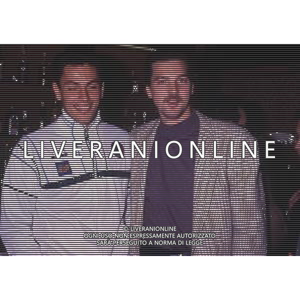 RETROSPETTIVA STEFANO TACCONI CALCIATORE NELLA FOTO STEFANO TACCONI CON MARCO LANDUCCI AG ALDO LIVERANI SAS