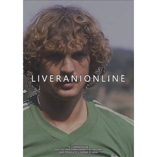 RETROSPETTIVA STEFANO TACCONI CALCIATORE NELLA FOTO STEFANO TACCONI CON LA MAGLIA DELL\'AVELLINO AG ALDO LIVERANI SAS