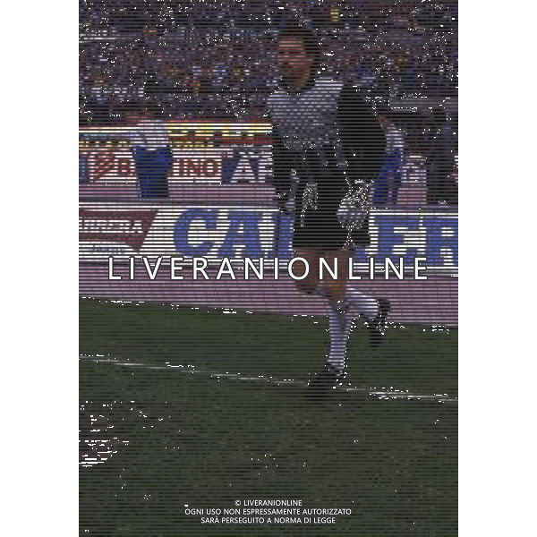 RETROSPETTIVA STEFANO TACCONI CALCIATORE NELLA FOTO STEFANO TACCONI CON LA MAGLIA DELLA JUVENTUS AG ALDO LIVERANI SAS