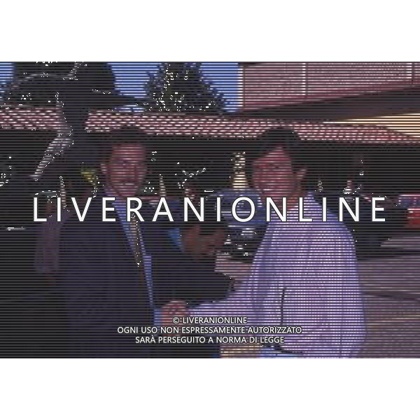 RETROSPETTIVA STEFANO TACCONI CALCIATORE NELLA FOTO STEFANO TACCONI CON ALDO SERENA A COVERCIANO AG ALDO LIVERANI SAS