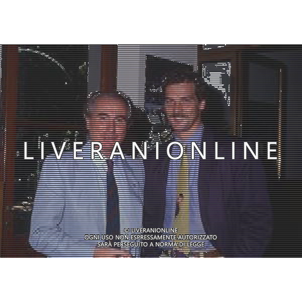 RETROSPETTIVA STEFANO TACCONI CALCIATORE NELLA FOTO STEFANO TACCONI CON AZEGLIO VICINI AG ALDO LIVERANI SAS