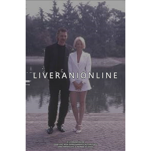 RETROSPETTIVA STEFANO TACCONI CALCIATORE NELLA FOTO STEFANO TACCONI CON ANTONELLA ELIA AG ALDO LIVERANI SAS