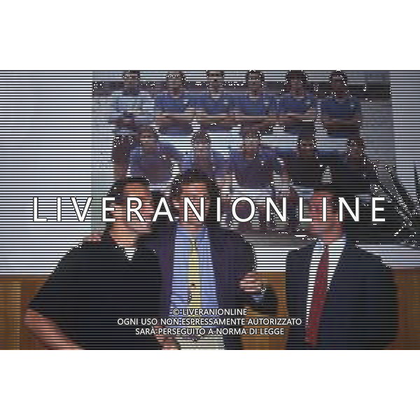 RETROSPETTIVA STEFANO TACCONI CALCIATORE NELLA FOTO STEFANO TACCONI CON ANTONIO CABRINI E GIUSEPPE DOSSENA AG ALDO LIVERANI SAS