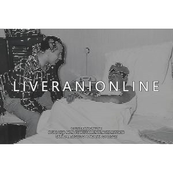 RETROSPETTIVA FAUSTO COPPI CICLISTA NELLA FOTO FAUSTO COPPI CON MASPES INFORTUNATO ALL\'HOTEL ANDREOLA CON MASPES FOTO GM-DFP-AG ALDO LIVERANI SAS