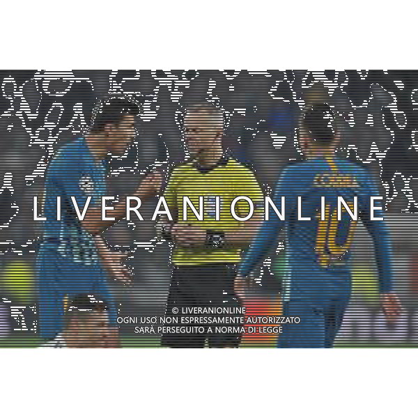 Torino 12.03.2019 Allianz Stadium 12.03.2019 Ottavi di finale Champions League Juventus vs Atletico Madrid ©Falzone/Agenzia Aldo Liverani NELLA FOTO : Thomas Lemar-Björn Kuipers