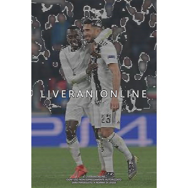 Torino 12.03.2019 Allianz Stadium 12.03.2019 Ottavi di finale Champions League Juventus vs Atletico Madrid ©Falzone/Agenzia Aldo Liverani NELLA FOTO : ESULTANZE FINALI-Blaise Matuidi-Emre Can