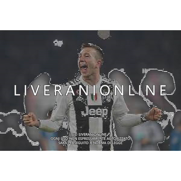 Torino 12.03.2019 Allianz Stadium 12.03.2019 Ottavi di finale Champions League Juventus vs Atletico Madrid ©Falzone/Agenzia Aldo Liverani NELLA FOTO : ESULTANZE FINALI-Federico Bernardeschi