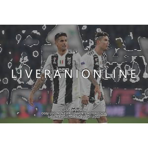 Torino 12.03.2019 Allianz Stadium 12.03.2019 Ottavi di finale Champions League Juventus vs Atletico Madrid ©Falzone/Agenzia Aldo Liverani NELLA FOTO : ESULTANZE FINALI-Cristiano Ronaldo-Joau Cancelo