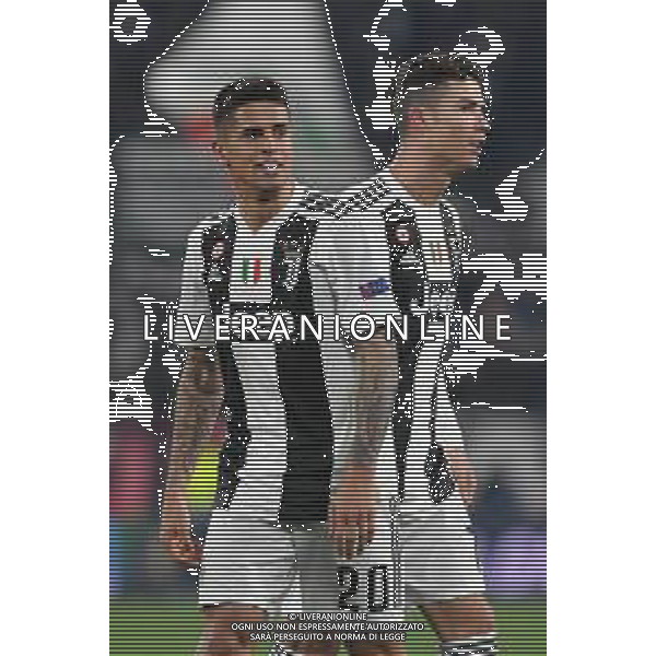 Torino 12.03.2019 Allianz Stadium 12.03.2019 Ottavi di finale Champions League Juventus vs Atletico Madrid ©Falzone/Agenzia Aldo Liverani NELLA FOTO : ESULTANZE FINALI-Cristiano Ronaldo-Joau Cancelo