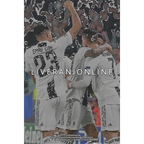 Torino 12.03.2019 Allianz Stadium 12.03.2019 Ottavi di finale Champions League Juventus vs Atletico Madrid ©Falzone/Agenzia Aldo Liverani NELLA FOTO : ESULTANZA 2°GOL DI CRISTIANO RONALDO