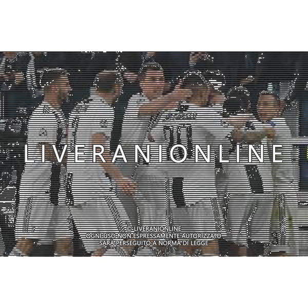 Torino 12.03.2019 Allianz Stadium 12.03.2019 Ottavi di finale Champions League Juventus vs Atletico Madrid ©Falzone/Agenzia Aldo Liverani NELLA FOTO : ESULTANZA 2°GOL DI CRISTIANO RONALDO