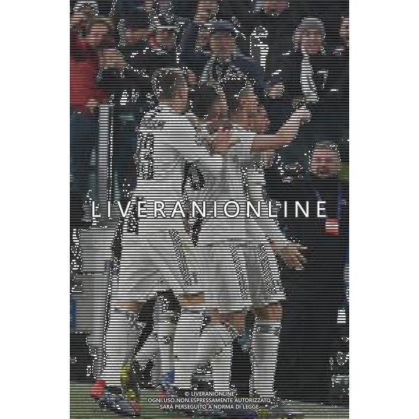 Torino 12.03.2019 Allianz Stadium 12.03.2019 Ottavi di finale Champions League Juventus vs Atletico Madrid ©Falzone/Agenzia Aldo Liverani NELLA FOTO : ESULTANZA 2°GOL DI CRISTIANO RONALDO