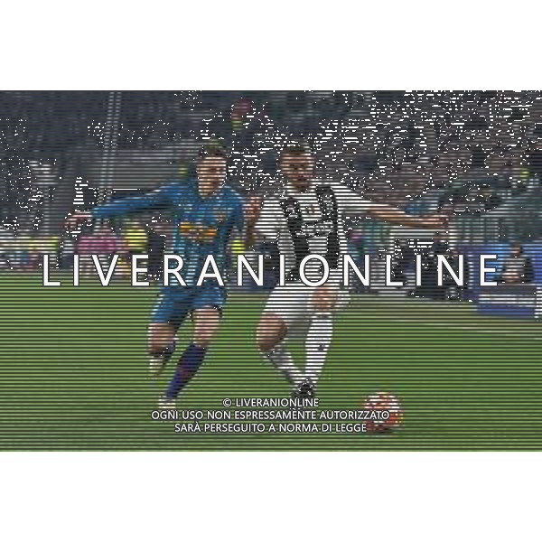 Torino 12.03.2019 Allianz Stadium 12.03.2019 Ottavi di finale Champions League Juventus vs Atletico Madrid ©Falzone/Agenzia Aldo Liverani NELLA FOTO : Leonardo Spinazzola-Santiago Arias