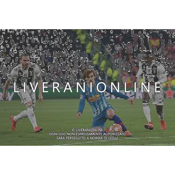 Torino 12.03.2019 Allianz Stadium 12.03.2019 Ottavi di finale Champions League Juventus vs Atletico Madrid ©Falzone/Agenzia Aldo Liverani NELLA FOTO : Leonardo Bonucci-Antoine Griezmann-Blaise Matuidi
