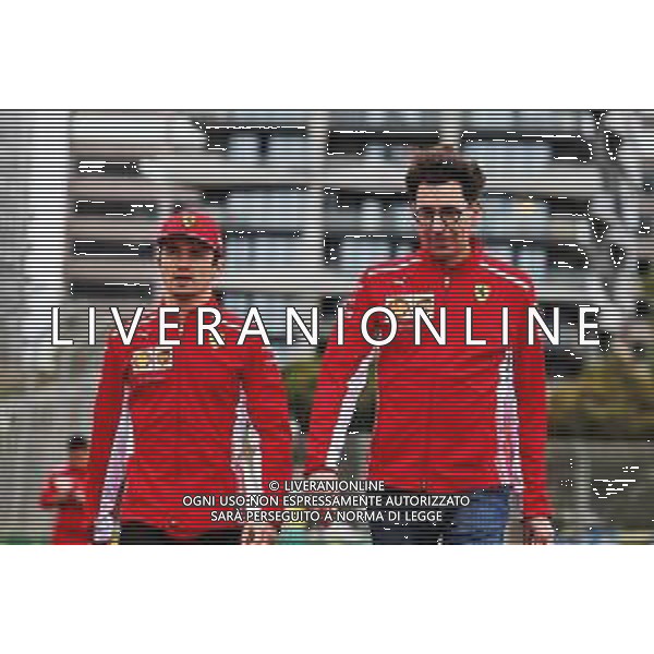 (L to R): Charles Leclerc (MON) Ferrari walks the circuit with Mattia Binotto (ITA) Ferrari Team Principal. 13.03.2019. Formula 1 World Championship, Rd 1, Australian Grand Prix, Albert Park, Melbourne, Australia, Preparation Day. / AGENZIA ALDO LIVERANI SAS - ITALY ONLY EDITORIAL USE ONLY