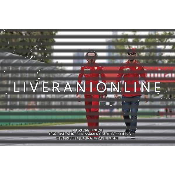 Sebastian Vettel (GER) Ferrari walks the circuit with Laurent Mekies (FRA) Ferrari Sporting Director. 13.03.2019. Formula 1 World Championship, Rd 1, Australian Grand Prix, Albert Park, Melbourne, Australia, Preparation Day. / AGENZIA ALDO LIVERANI SAS - ITALY ONLY EDITORIAL USE ONLY