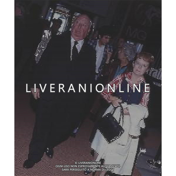 RETROSPETTIVA ALFRED HITCHCOCK REGISTA E SCENEGGIATORE NELLA FOTO ALFRED HITCHCOCK CON LA MOGLIE ALMA REVILLE AG ALDO LIVERANI SAS