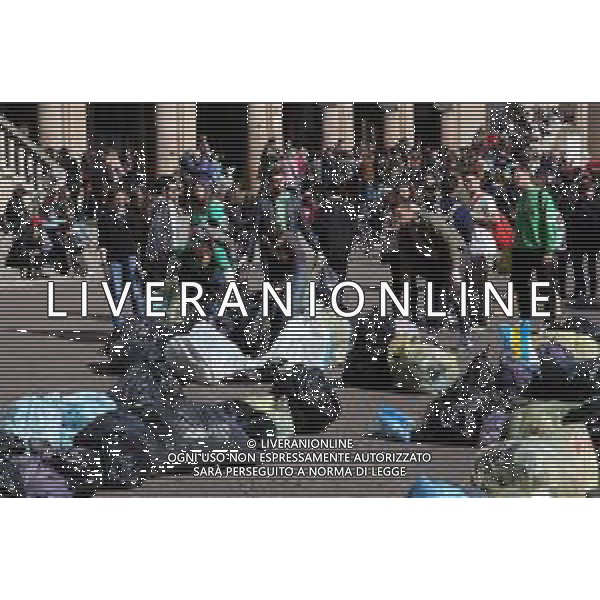 Global strike for future - Sciopero globale per il clima Rimini - 15.03.2019 Nella Foto: Global strike for future Sciopero globale per il clima, manifestazione in piazza Cavour e pulizia della spiaggia /Ph.Vitez-Ag. Aldo Liverani