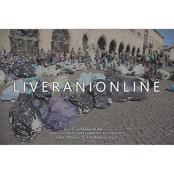 Global strike for future - Sciopero globale per il clima Rimini - 15.03.2019 Nella Foto: Global strike for future Sciopero globale per il clima, manifestazione in piazza Cavour e pulizia della spiaggia /Ph.Vitez-Ag. Aldo Liverani