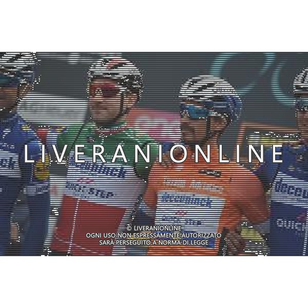 15-03-2019 Tirreno - Adriatico; Tappa 03 Pomarance - Foligno; 2019, Deceunick - Quickstep; Viviani, Elia; Alaphilippe, Julian; Pomarance; ©SIROTTI / AGENZIA ALDO LIVERANI SAS