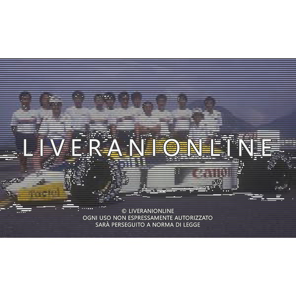 RETROSPETTIVA NIGEL MANSELL PILOTA F1 NELLA FOTO NIGEL MANSELL NELL\'ANNO 1986 AG ALDO LIVERANI SAS 
