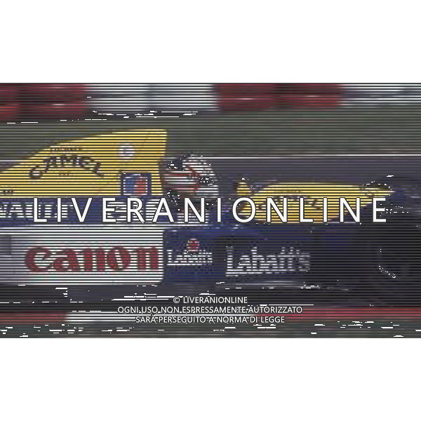 RETROSPETTIVA NIGEL MANSELL PILOTA F1 NELLA FOTO NIGEL MANSELL NELL\'ANNO 1991 AG ALDO LIVERANI SAS 