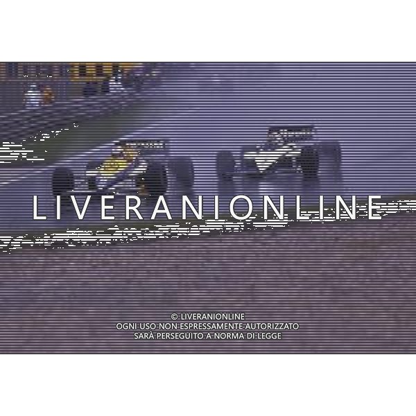 RETROSPETTIVA NIGEL MANSELL PILOTA F1 NELLA FOTO NIGEL MANSELL NELL\'ANNO 1985 AG ALDO LIVERANI SAS 