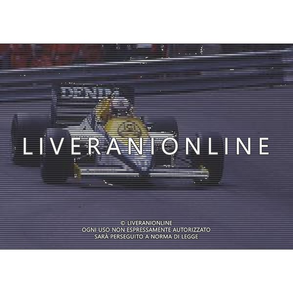 RETROSPETTIVA NIGEL MANSELL PILOTA F1 NELLA FOTO NIGEL MANSELL NELL\'ANNO 1985 AG ALDO LIVERANI SAS 
