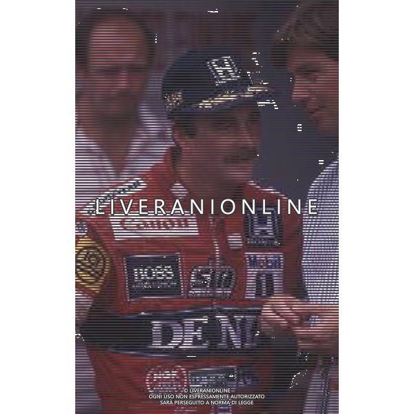 RETROSPETTIVA NIGEL MANSELL PILOTA F1 NELLA FOTO NIGEL MANSELL NELL\'ANNO 1986 AG ALDO LIVERANI SAS 