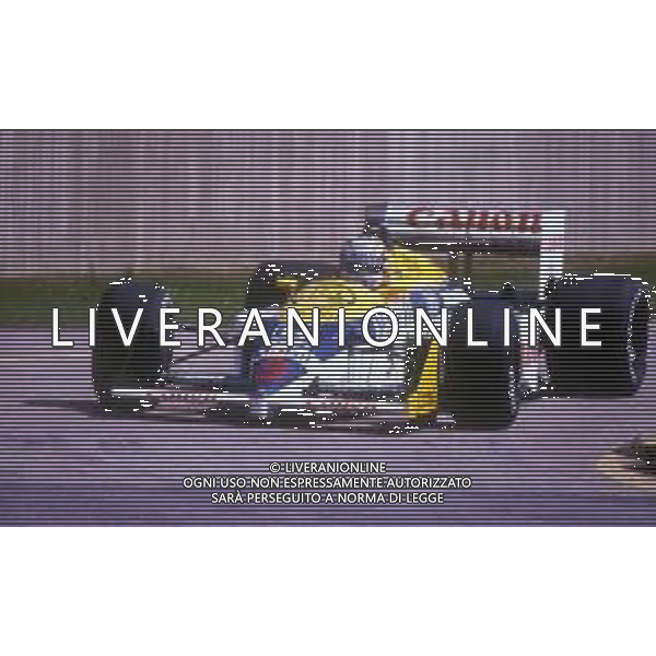 RETROSPETTIVA NIGEL MANSELL PILOTA F1 NELLA FOTO NIGEL MANSELL NELL\'ANNO 1986 AG ALDO LIVERANI SAS 