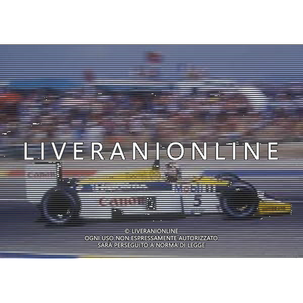 RETROSPETTIVA NIGEL MANSELL PILOTA F1 NELLA FOTO NIGEL MANSELL NELL\'ANNO 1986 AG ALDO LIVERANI SAS 