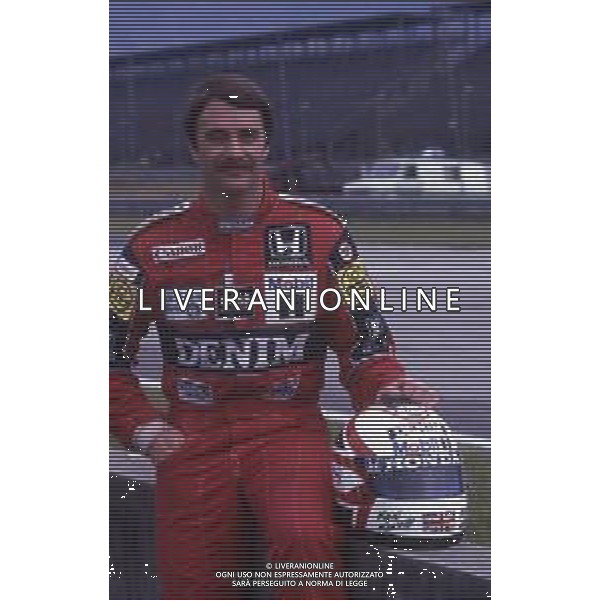 RETROSPETTIVA NIGEL MANSELL PILOTA F1 NELLA FOTO NIGEL MANSELL NELL\'ANNO 1986 AG ALDO LIVERANI SAS 