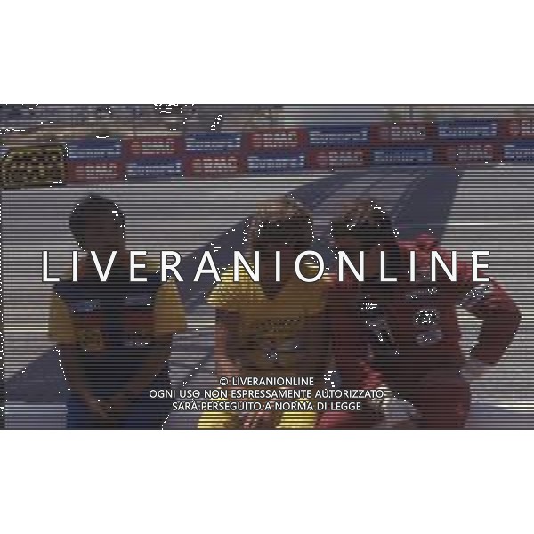 RETROSPETTIVA NIGEL MANSELL PILOTA F1 NELLA FOTO NIGEL MANSELL NELL\'ANNO 1986 CON KEKE ROSBERG AG ALDO LIVERANI SAS 