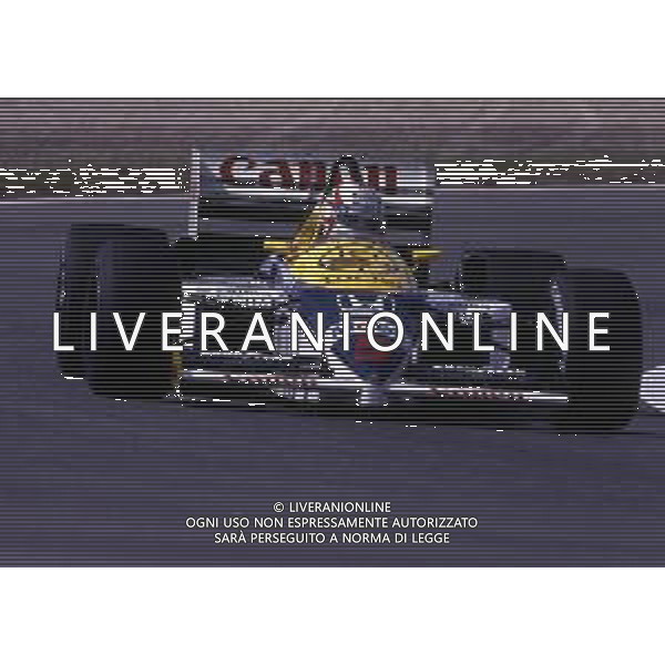 RETROSPETTIVA NIGEL MANSELL PILOTA F1 NELLA FOTO NIGEL MANSELL NELL\'ANNO 1986 AG ALDO LIVERANI SAS 