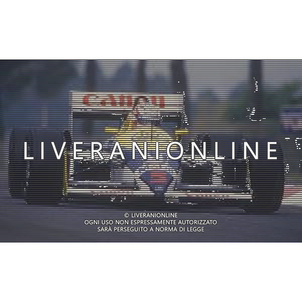 RETROSPETTIVA NIGEL MANSELL PILOTA F1 NELLA FOTO NIGEL MANSELL NELL\'ANNO 1988 AG ALDO LIVERANI SAS 