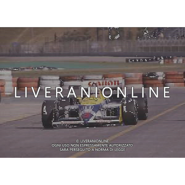 RETROSPETTIVA NIGEL MANSELL PILOTA F1 NELLA FOTO NIGEL MANSELL NELL\'ANNO 1988 AG ALDO LIVERANI SAS 